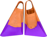orange and purple bodyboarding fins Durban