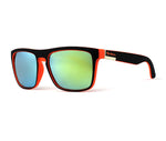 reil black and red frame light blue lens sunglasses