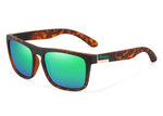 reil leopard print frame sky blue lens sunglasses