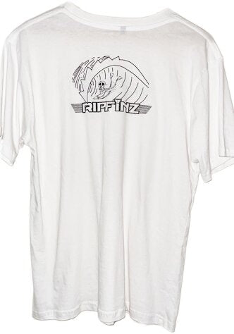 White Rip Finz Nic Fielers Logo T-Shirt 2