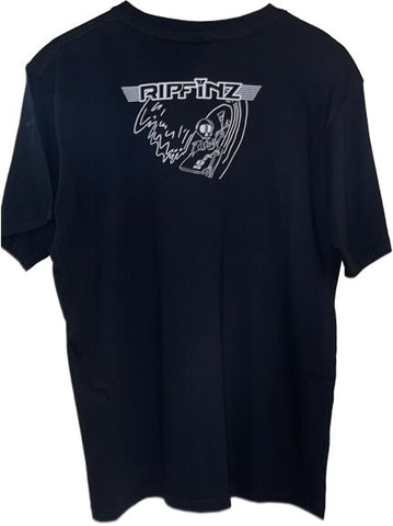 Black Rip Finz T-Shirt Nic Fielers Logo T-Shirt 2